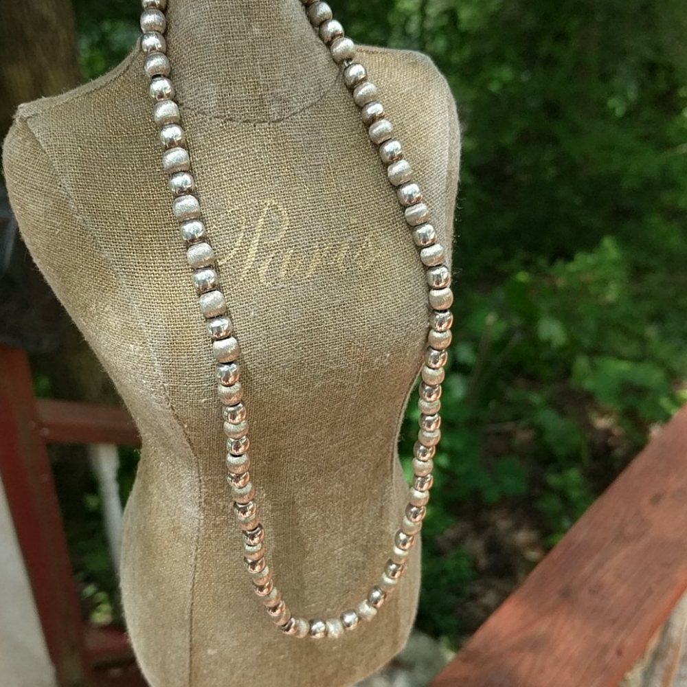 STERLING BEAD NECKLACE - Picture 8 of 16